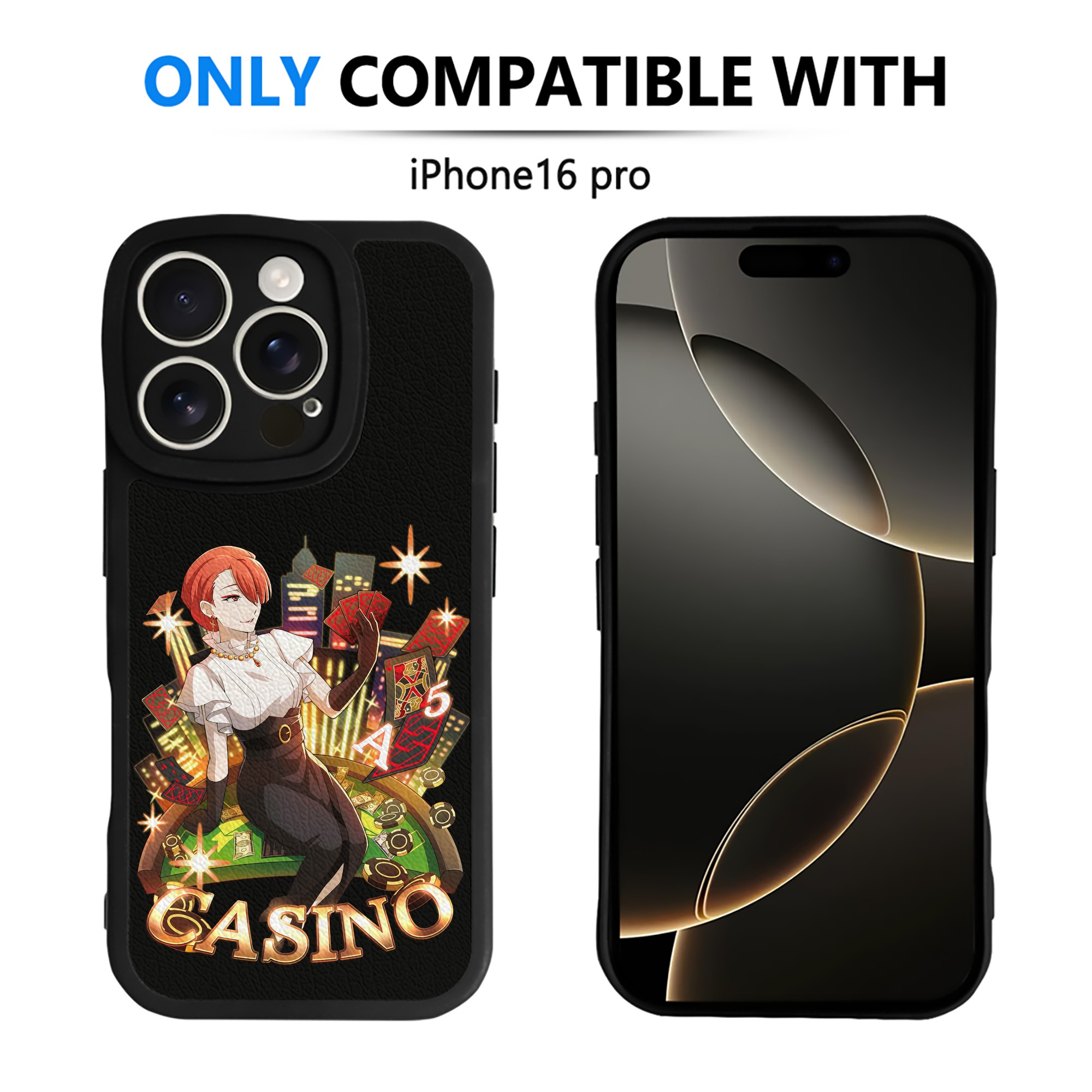 （画像用） 文豪ストレイドッグス Bungo Stray Dogs 【iPhone 16シリーズ対応】シリコンスマホケース（レザー調） 材質：シリコン